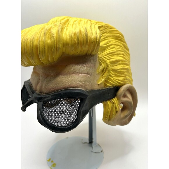 Paper Magic Group Rubber Halloween Costume Mask Johnny Bravo Half Mask 2002 Rare - Picture 11 of 15